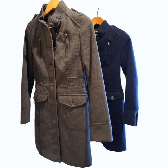 H&M Jackets & Blazers - Buy 2 for $35 - Identical H & M Tailored Long Jackets (Dark Gray & Navy)